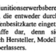 Ausschnitt aus Schreiben der Waffenbehörde Berlin