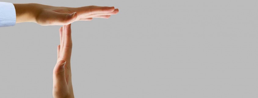 Handsymbol für Time-Out